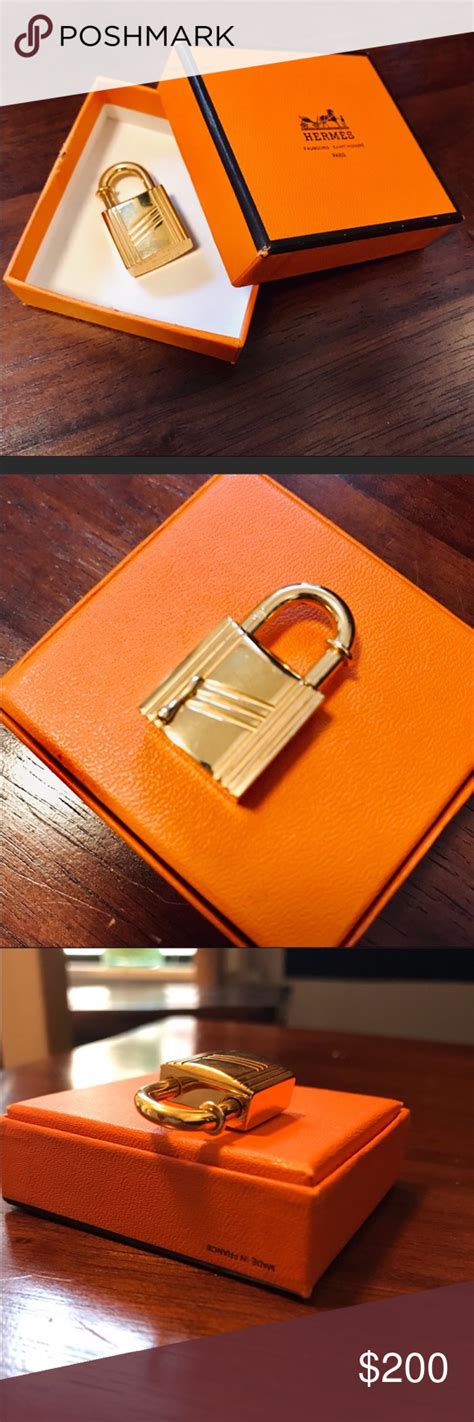 hermes necklace lock|Hermes handbag lock for sale.